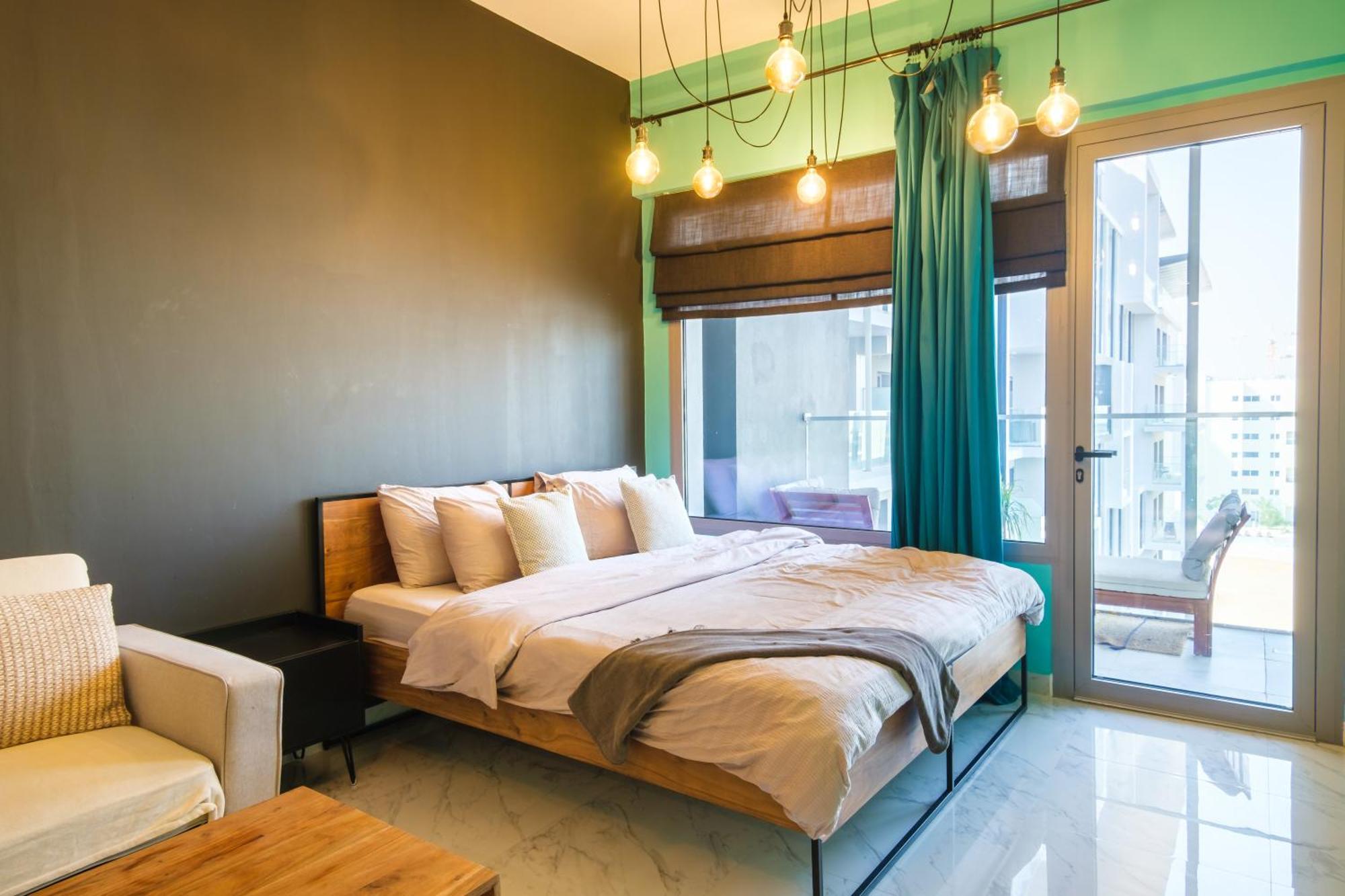 Industrial Chic Retreat Apartment Al Qurayyah Exterior foto